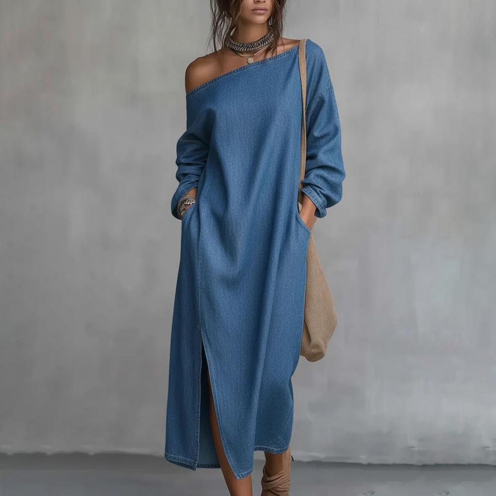 Vestido Maxi Feminino de Um Om - Linen Dress Wrap avaliação e preço